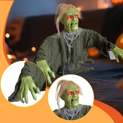 Decoración Halloween Exterior Zombie Espeluznante, Criatura del Suelo Exterior para
