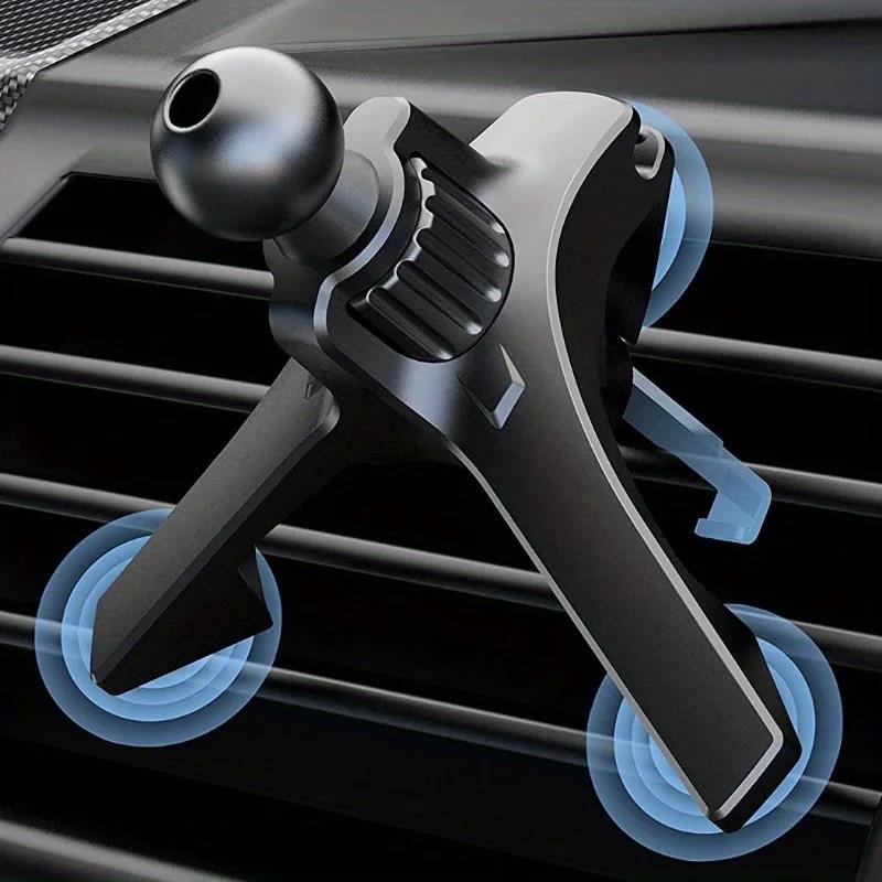 17mm Ball Head Universal Car Air Vent Clip Cell Phone Holder Base Accessories Car Air Outlet Hook Navigation GPS Phone Brackets