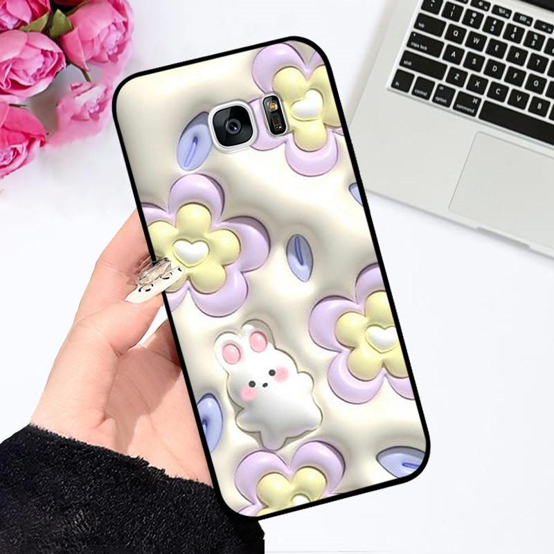For Samsung Galaxy S7 Edge Silicone Case Astronaut Cute Soft TPU Phone Cover For Samsung Galaxy S6 S7 S 7 Edge Back Cover Bumper