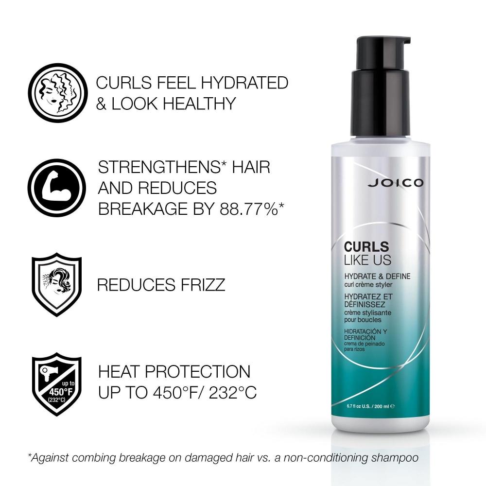 Joico Curls Like Us Hydrate   Define Curl Cr Me Styler  6.7 Oz