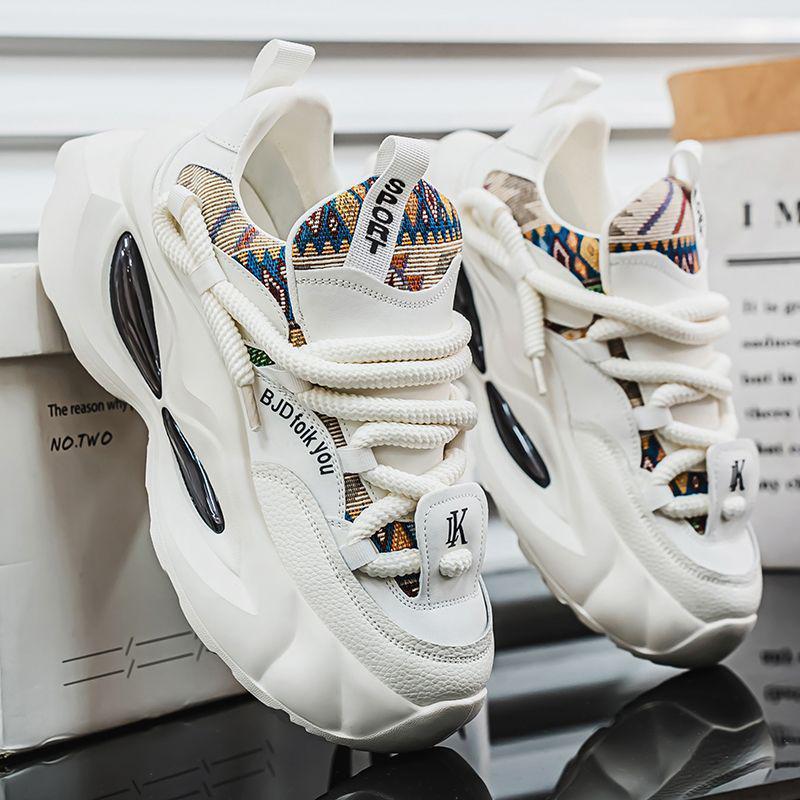 

Мужские весенние кроссовки 2025 года в стиле «папа» — модная мягкая подошва, эластичная обувь, увеличивающая рост Default Item