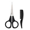 2Pcs Bart Schnurrbart Schere Kamm Nase Haar Trimmen Reise Pflege Kit