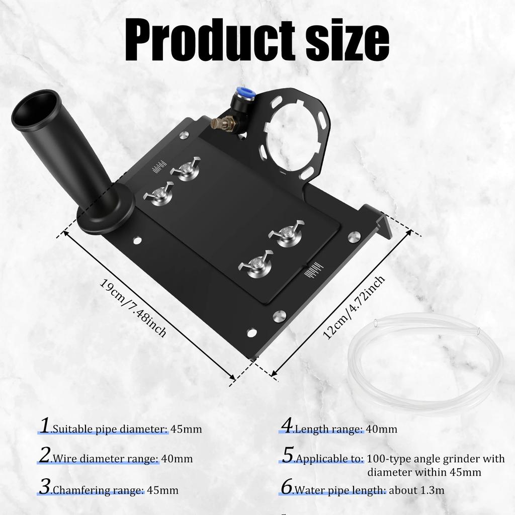 100-Type Angle Grinder Adjustable 45° Tile Chamfer Stand Cutting Metal Tile Chamfer Bracket Parts Portable Adjustable Stand