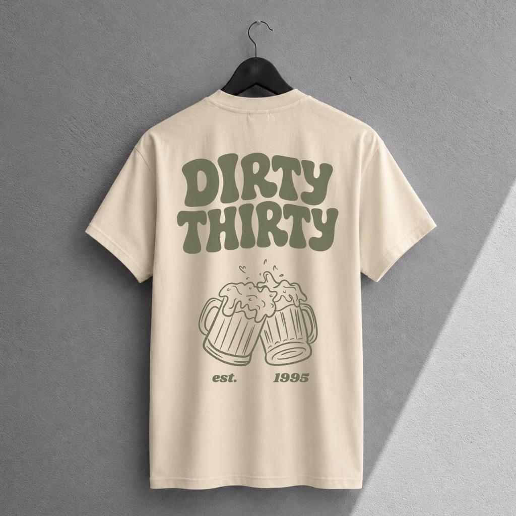 Birthday Beer Tee Birthday Shirt Vintage 30th Birthday Gift Dirty 30 Party Tee Cheers 30th Birthday Shirt Personal