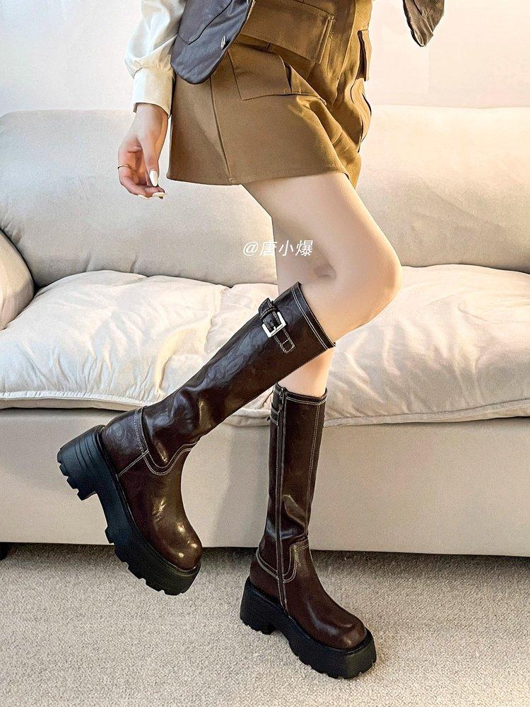 

Увеличение роста 7 см женские сапоги 2025 новые универсальные длинные сапоги на толстой подошве-маффин для невысоких женщин новые высокие сапоги-рыцари женские 40 коричневый
