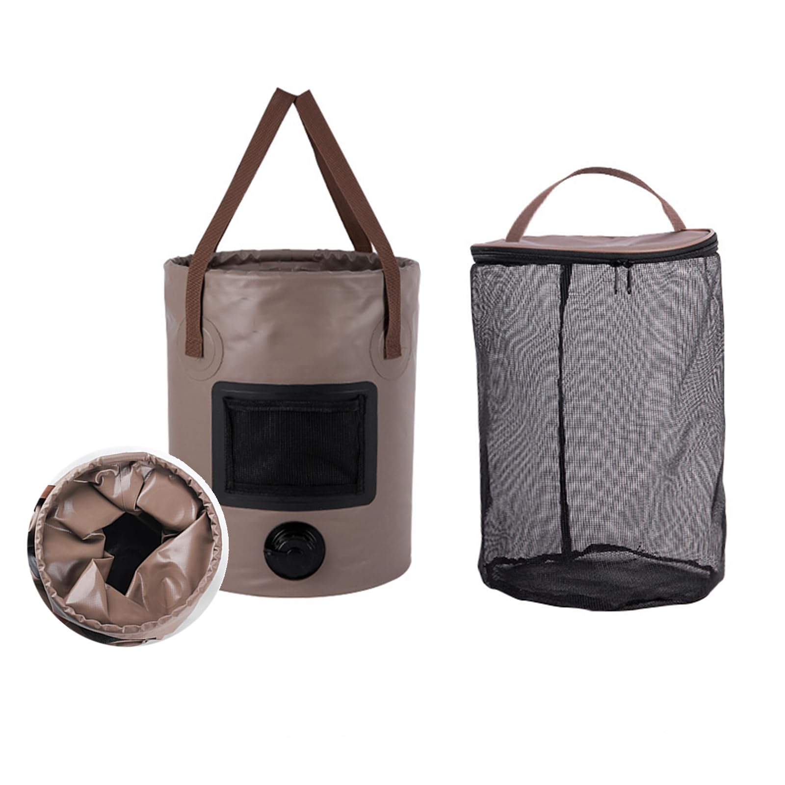 

Складное ведро Yoseka, 25 л, Ведро для мытья автомобиля, Складное для рыбалки, Мытья автомобиля, Кемпинга, Слива, Рыбалка, Отдых на природе, Портативная сетчатая сумка с карманом, Набор