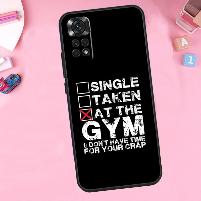 Bodybuilding Gym Fitness Quotes Case For Xiaomi Redmi Note 11 8 9 10 Pro 12 Turbo 8T 9S 10S 11S 12S Redmi 12C 10C 9C Cover