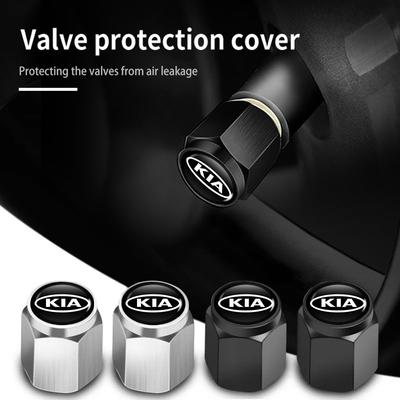 ZNEM4 5 Stück Auto Rad Reifen Ventil Schutzkappen Auto Zubehör für Sportage Rio Ceed Niro Soul Stonic Picanto Proceed