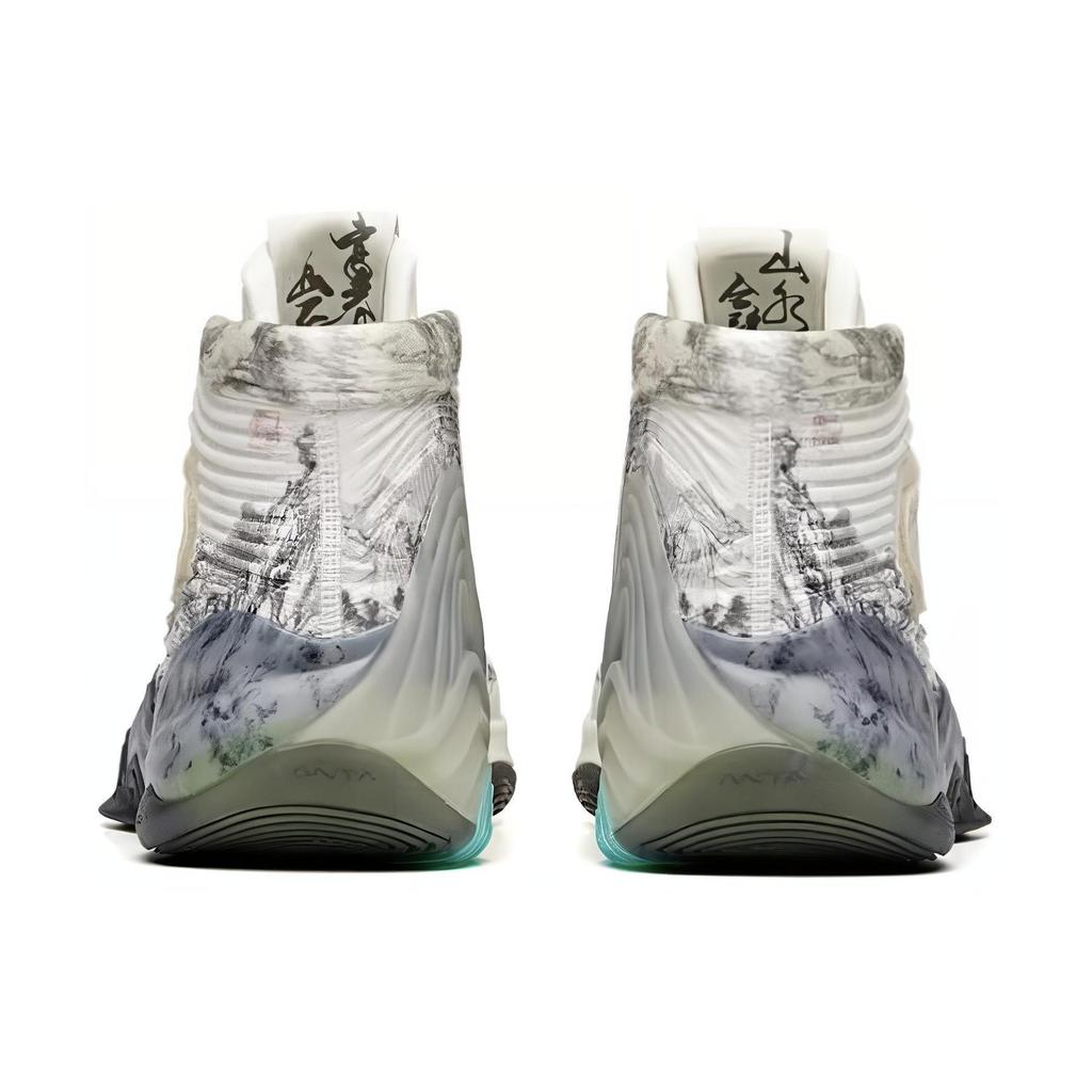 ANTA KT6 Basketball Shoes Men's High Top White/Black 112041101-14
