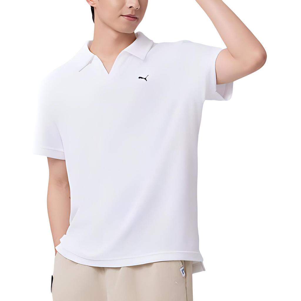 Puma PILE OPEN Polo Shirt Men's White 671065-02