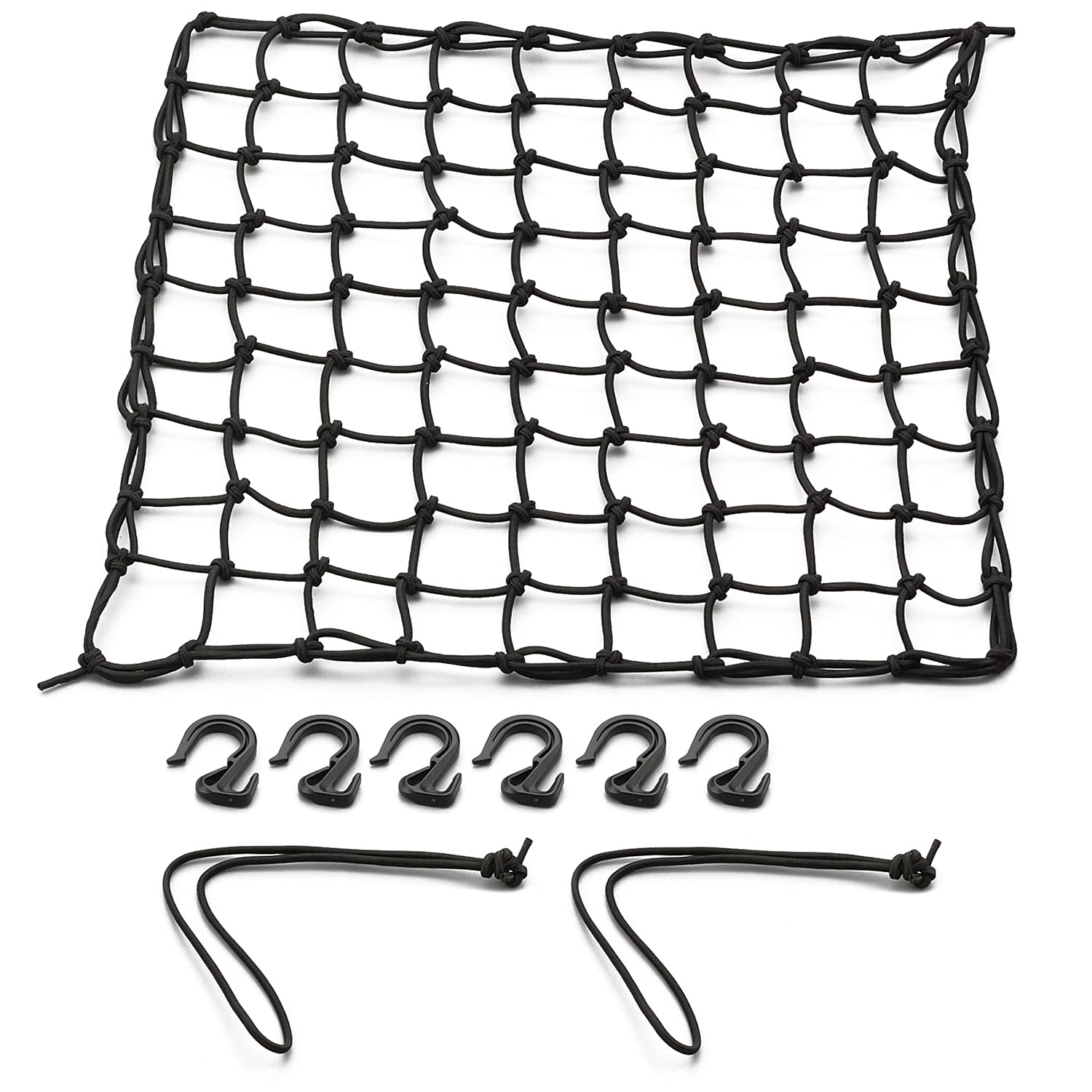 

Daytona Motorcycle Touring Large x Includes 6 Storage Net 72185 Net, (400 400mm), Hooks, Pouch, & Hooks, Black, чёрный