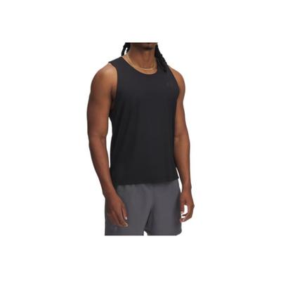 Launch Elite Comfortable Versatile Classic Soft Sweat-Absorbing Solid Color Tank Top Men Tops Black 1389800-001