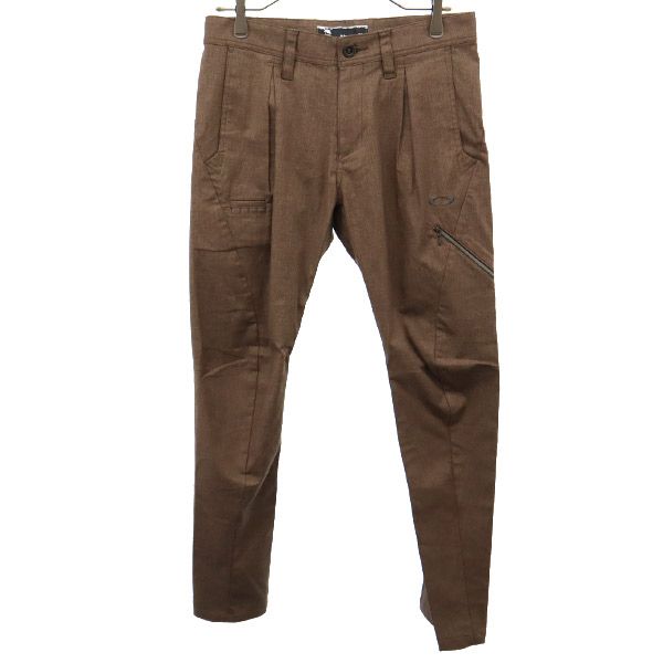 

неиспользованные гольф тайтсы OAKLEY с вышивкой логотипа, зауженные брюки w32, коричневые, мужские, б/у