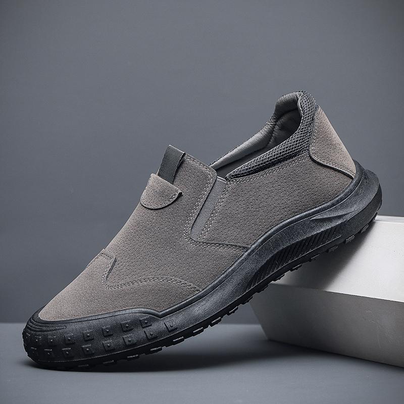 Herren-Leder-Skateboard-Schuhe, männliche Studenten, Sport-Walking-Freizeit-Turnschuhe, Business-Arbeits-Reise-Schuhe