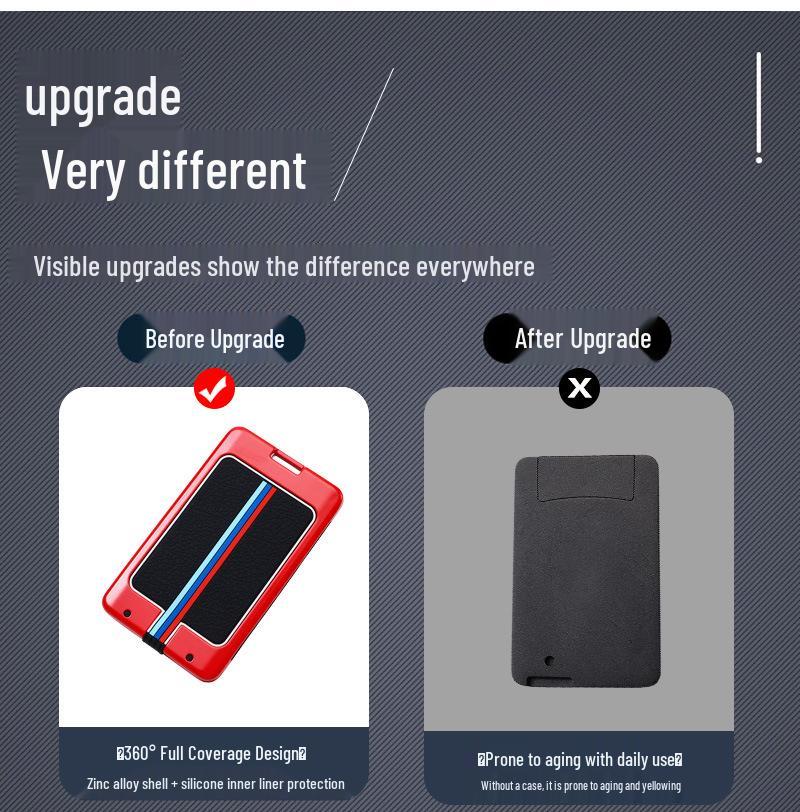 Crown Car Key Case for 12/13/14 Gen - Remote Control Protective Shell with Induction Package Buckle