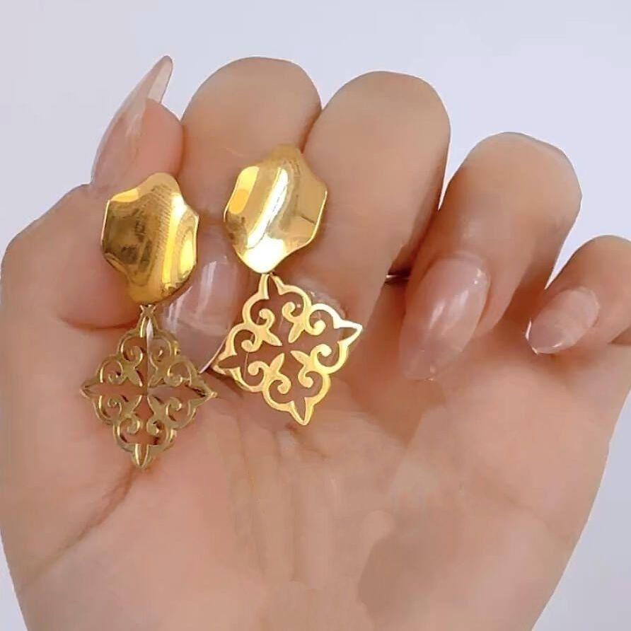 Серьги с каплями воды One Size