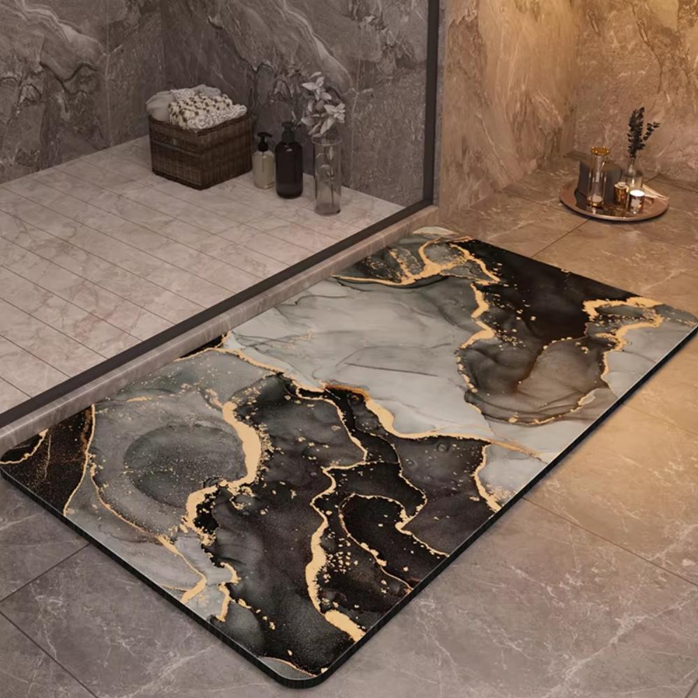 Tappetini per Bagno Antiscivolo Tappetino per Doccia e Vasca Lusso Super Assorbente Asciugatura Rapida Tappetino per Piedi Pavimento Tappeto per WC Zerbino Tappeto Lavabile