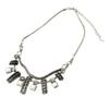 Les Trésors De Lily [E2076] - Designer Necklace 'Memories of the Past' White Silver