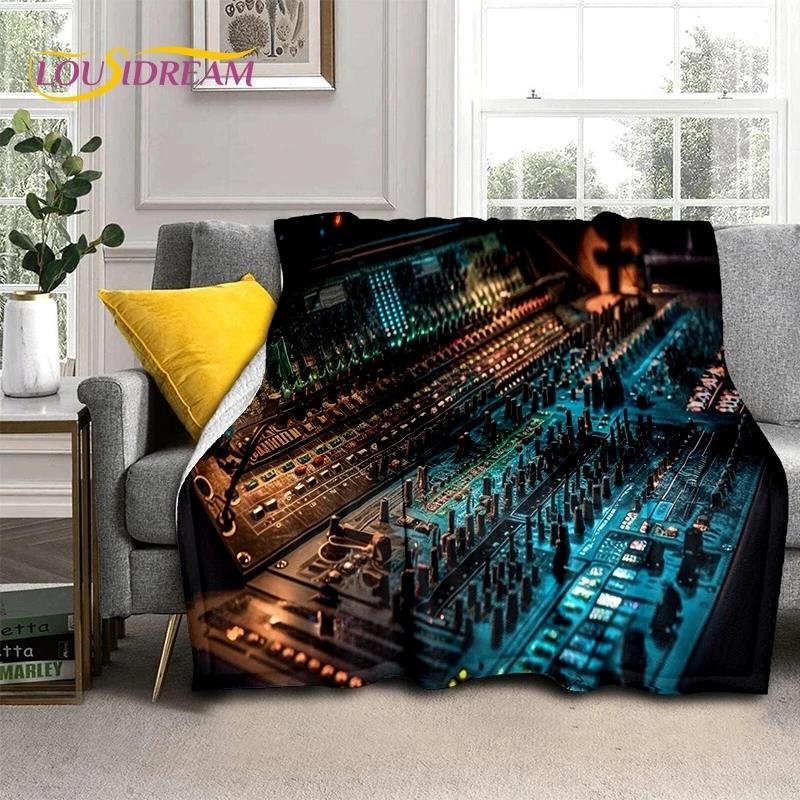 Vinyl Record Music DJ Screen Tape Soft Flannel Blanket for Bed Bedroom Sofa Picnic,Throw Blanket for Cover Outdoors Leisure Gift