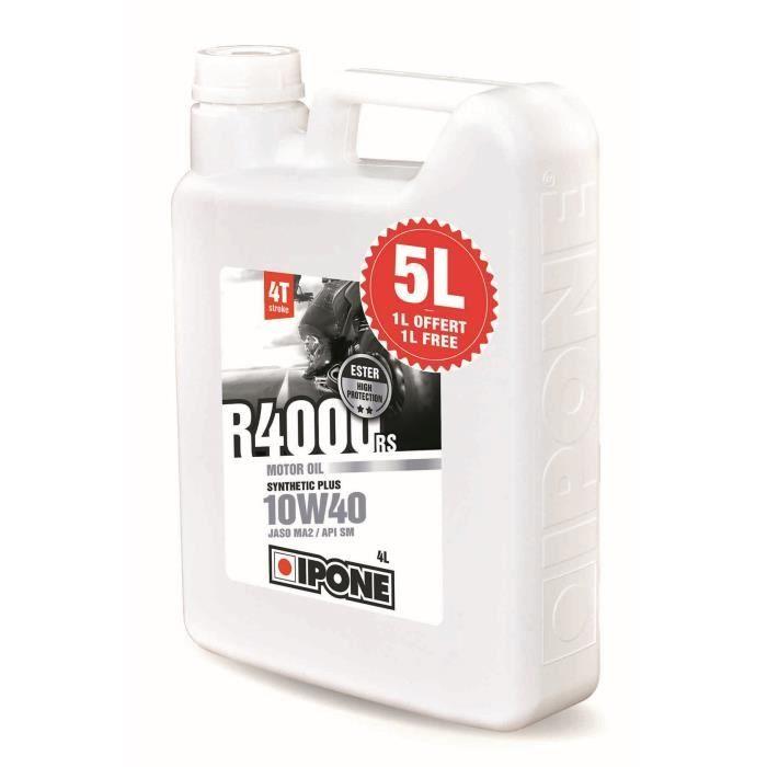 Huile IPONE Semi-Synthetique R4000 RS 10w40 5 Litres