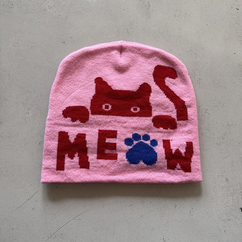 Acrylic Knit Hat For Women With High Top Design And No Brim For Cold Weather