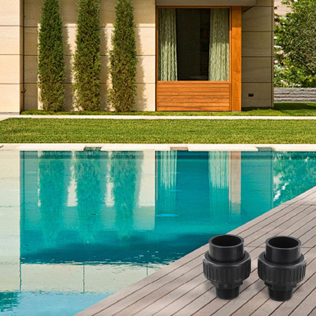 External Thread Union PVC Pool Connector Convenient High-quality PVC Slip Socket End Value Pack Versatile Applications
