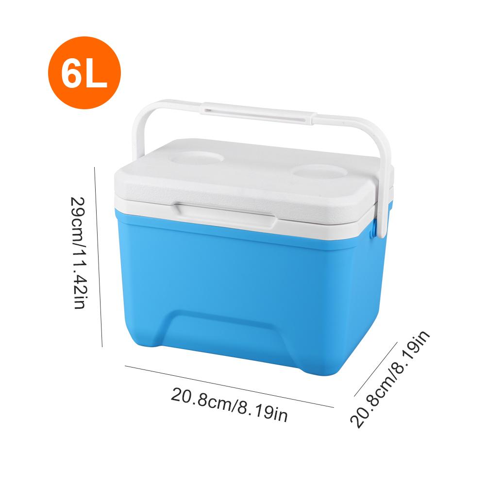 6L Cooler Portabil Izolat Capacitate Mare Mini Congelator Frigider Conservare Căldură 96H Gheață Picnic Găleată de Gheață pentru Plajă Picnic Camping
