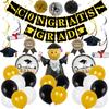 Bruiloft Verjaardag Babyborrel Geslachtsonthulling Decoraties Stofblauw Wit Ballonnenboog Slingerset