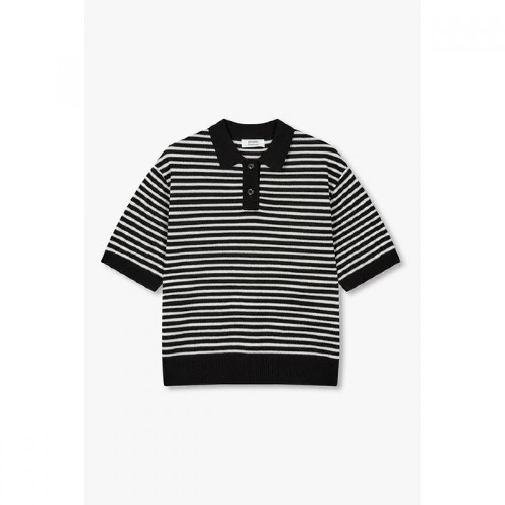 Studio Tomboy Striped Collar Pullover  9176352971 