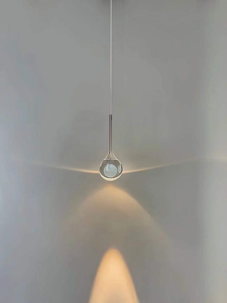 Modern Minimalist Crystal Pendant Light for Bedroom, Dining, and Living Room