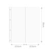 Sweet Heart Cutout Binder A4 Macaron Gradient Card Album D-Ring Loose-Leaf Cute Photocard Holder for K-Pop Idol Photo Collection