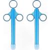 Smooth Round Tip Lubricant Applicator, Reusable Launcher (2-Pack, Blue)