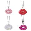 High-quality material: Made of high-quality alloy and shiny rhinestones, wear-resistant corrosion-resistant, you can hang it on the rearview mirror at