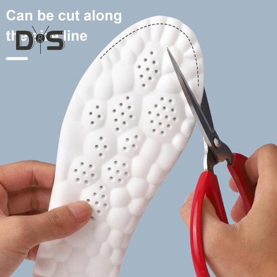 1 pár vložek 4D Cloud Měkká Prodyšná Paměťová pěna Pohlcující otřesy Vložky do sportovních bot Muži Ženy Podpora klenby Ortopedická masáž Podložky na chodidla