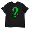 Groen Vraagteken T-shirt customs grafisch t-shirt vintage plusmaten vintage heren grafische t-shirts