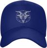 Baphomet Pentagram Goat Head Baseball Cap Casual Cotton Adjustable Curved Brim Dad Hat Unisex