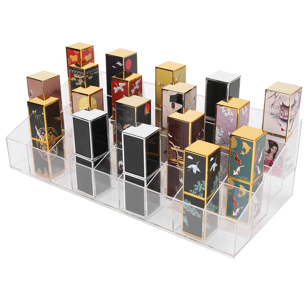 Makeup Acrylic Case Lipsticks Display Storage Plastic Cosmetics Organizer Lipsticks Holder