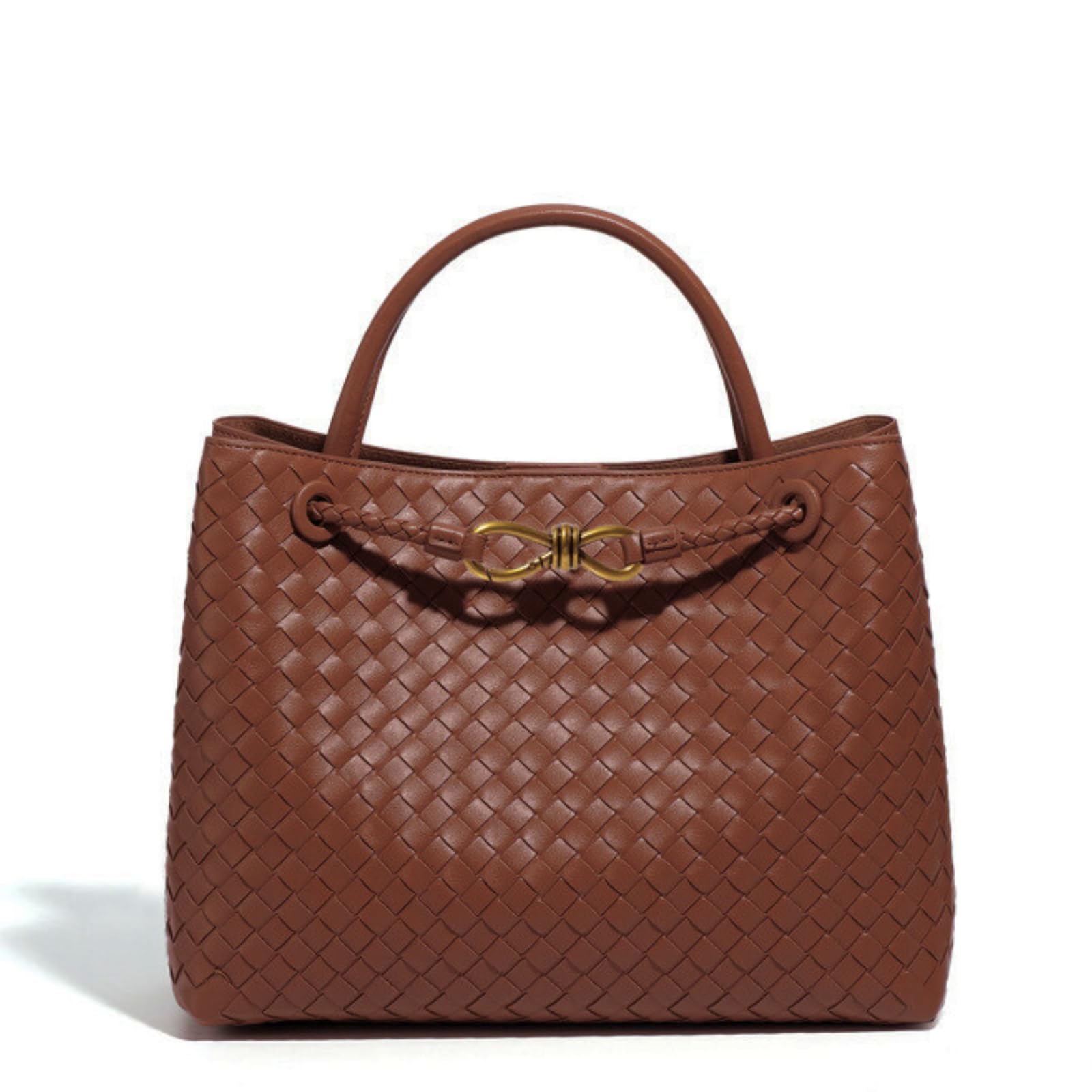 

LALOOVEA Women s PU Woven Handbag, Large Capacity, ShoulderTote Bag, 3-Way, Business Bag, Dividers, Crossbody Bag, Popular, Freestanding