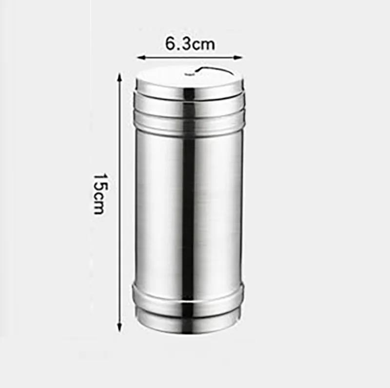 Spice Jar Container Stainless Steel Seasoning Pot Set Household Bottle Cup Magnetic Tank Seasoning Bottle