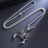 Retro Scorpion Pendant: Personalized Stainless Steel Scorpio Necklace for Hip Hop and Rock Styles