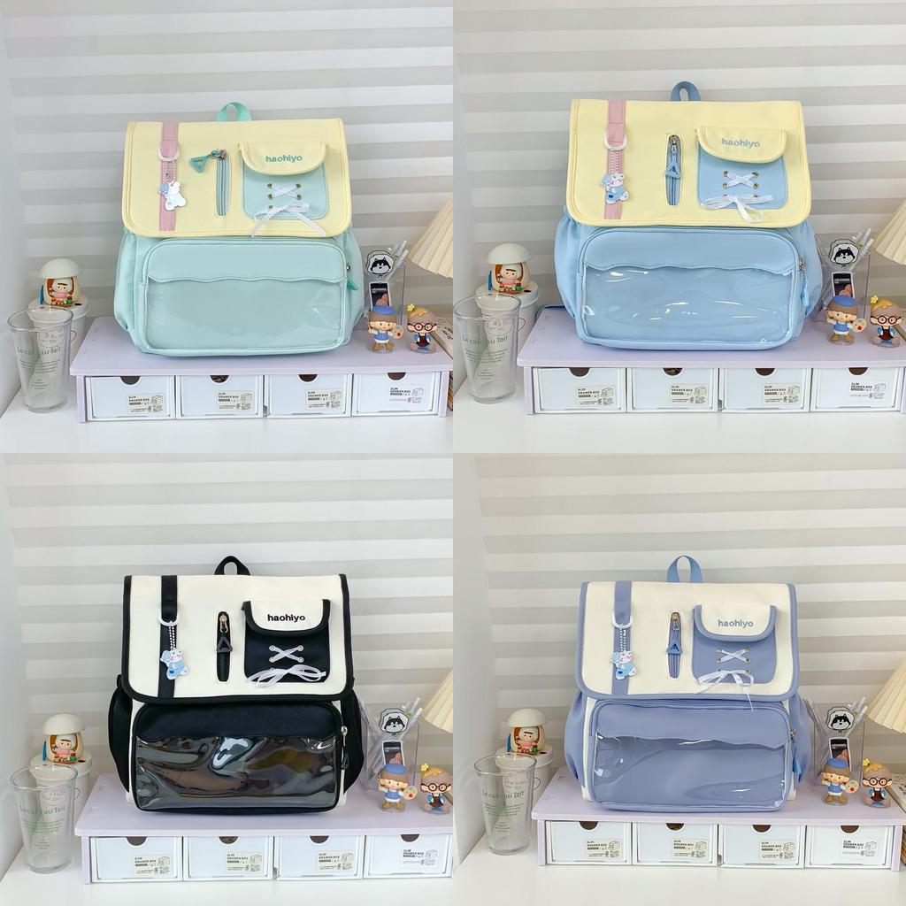 School Style College Backpack With Fabric For Girls Education Use