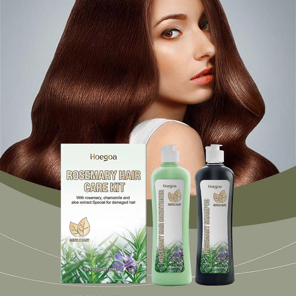 Rosemary & Chamomile Shampoo & Conditioner Set, Rosemary Hair Care Kit, Sulfate-Free, Hair Growth Support, Moisture & Repair