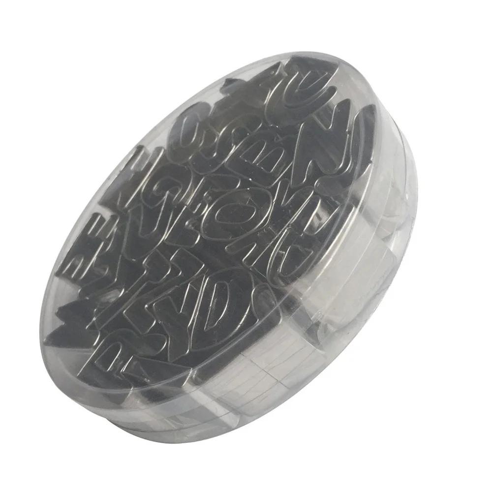 26pcs Stainless Steel Alphabet Letters Cookie Cutters Set Cake Biscuit Baking Dishwasher Safe Ideal Parties Family Events