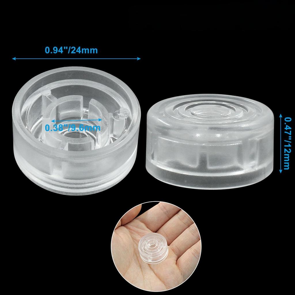 Miwayer 2pcs Guitar Effects Pedal Footswitch Toppers,Plastic Foot Nail Cap for Guitar Effects Pedal Buttons Common Pedal Switche