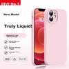 Official Version True LiquidIPhone 12 Case, Liquid Silicone Skin-Friendly Full Camera Protection, Ultra-Thin Shockproof Anti-Scratch Case, Pink