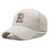 R Embroidery Letter Baseball Cap Adjustable Breathable Outdoors Protection Sun