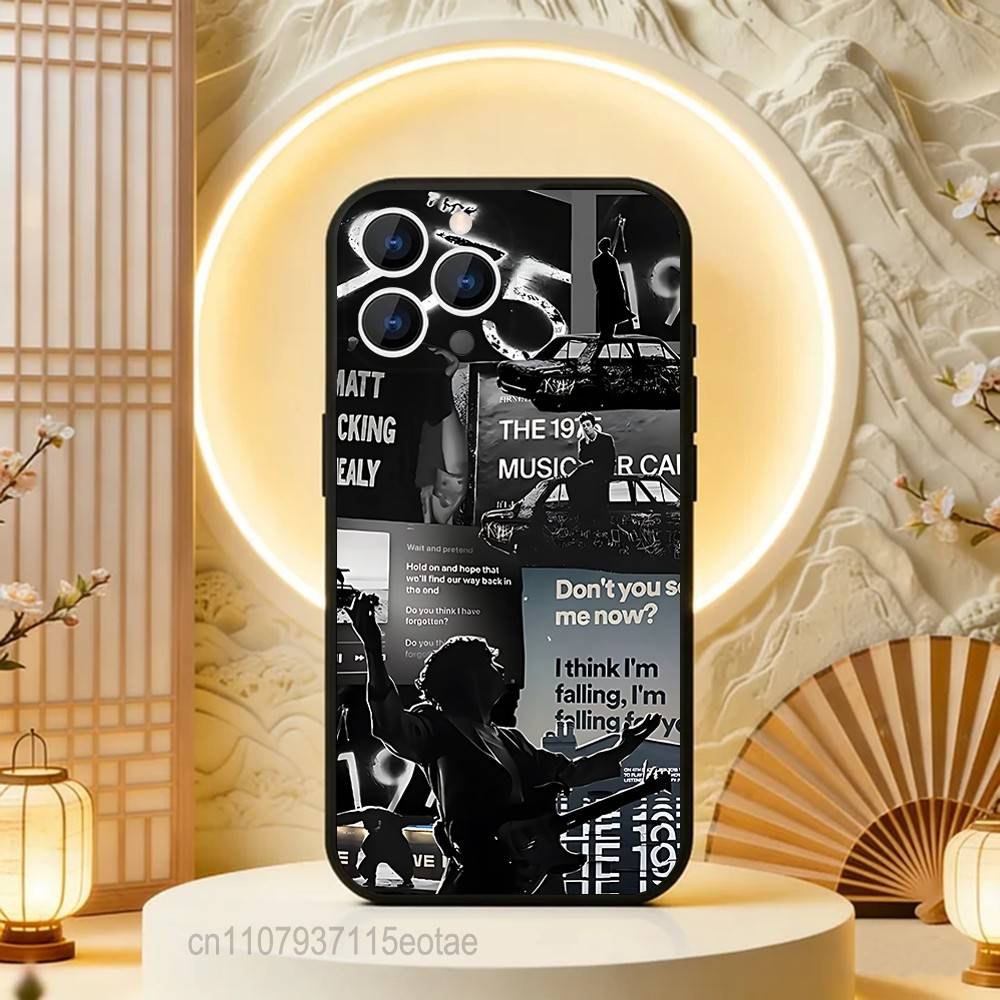 Rock Band The 1975  Phone Case For iPhone  17,16,15,14,13,12,11,Pro,Max,Plus,E,Air,Mini Black Shockproof Funda Cover