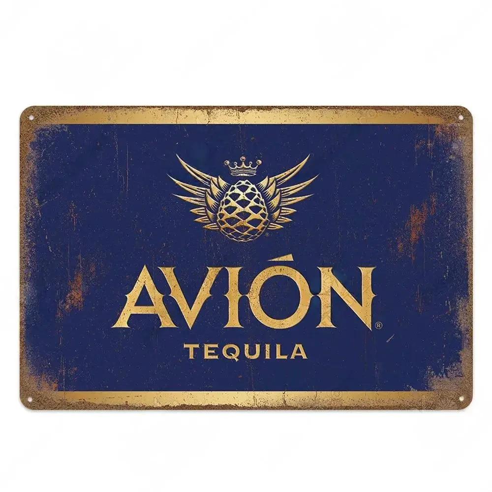 Vintage Tequila Bar Metal Tin Logo Plaque Tin Painting Bar Club Modern Wall Art Home Decoration Board Wall Painting Gift