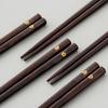 5 Pairs Sushi Chopsticks Natural Wooden Eco-Friendly Reusable Wood Korean Chinese Food Chop Sticks