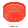 Plastic Round Sieve Winnowing Basket - Household & Commercial Fine Mesh Filter for Drying and Sifting Rice & Vegetables - Imitation Bamboo Weaving